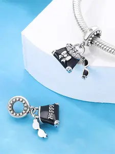 Travel Bag Design Pendant Charms Beads, Fashionable Pendant for Women & Girls, Trendy All-match & Exquisite Jewelry for Birthday Gift