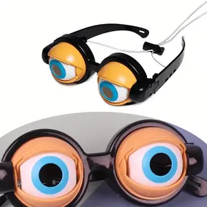 Crazy Glasses New Strange Spoof Toys Selfie Video Funny Sand Sculpture Toys Party Decor Accessories Pull String Wink Kids Gifts Party Favor Party Decoration Supplies