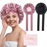 Women's 100% Mulberry Silk Haircare Bonnet - Double-Layer, Reversible, Friction-Free, Anti-Frizz, Everyday Smoothing Cap, Elastic Tie Band, Heatless Sleeping Styling Cap, Gift for Females (Thanksgiving, Valentine's Day),sohochic