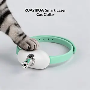 Smart Laser Teasing Cat Collar - Hands-Free Automatic Interactive Cat Toy, USB Rechargeable, Adjustable 45° Laser for Indoor Kittens, Boredom Relief & Exercise Stimulation for Cats