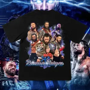 WWE Roman Reigns Black T-Shirt, OTC, Wrestling, Menswear, Womenswear Streetwear, Viral on Tiktok, Trendy Fashion Streetwear
