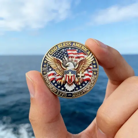 250th Anniversary Commemorative Coins Metal Badges Party Favors Souvenirs, Collectible Memorabilia Gifts for Celebrations