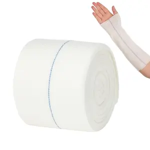 Elastic Tubular Support Bandage Comfortable Cast Stockinette Tubing Compression Tube Sleeve Bandages for Arm Leg Knee (3 Inch x 5.47 Yard)