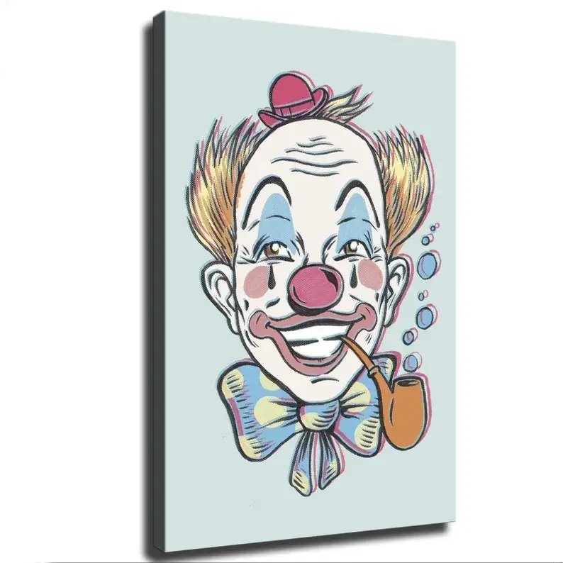 #1 Poster Circus clown , bedroom, hall, studio decoration, unisex gift HD Picture Print Wall Art Modern Home Bedroom Aesthetic Decor (unframed)