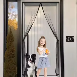 Magnetic Screen Door Curtain for Summer, Easy to Install, Auto Close Design, Breathable Mesh Keeps Bugs Out, Multiple Sizes, Must-Have Home Essential