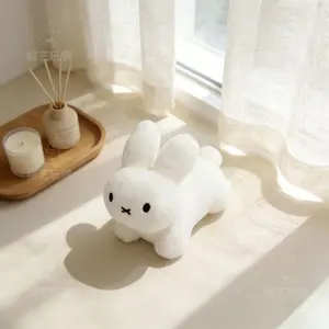 Cute Miffy Merchandise Plush Doll Adorable Palm-sized Dolls Lying Bunny Bag Keychain Decoration Surprise Holiday Fans Gifts