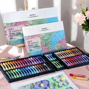Oil Pastels, 12/24/36/48 Colors Oil Pastels, Art Supplies for Students, Drawing & Painting Supplies for Home School Office