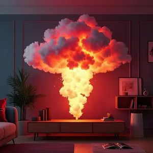 Thunder Cloud LED Light,Lightning Cloud Colorful Atmosphere Night Light,DlY Creative Cloud Lights Gaming Room Garage Club Bar dj Party Light, Light Decor- Light string length 26.25 feet (314.96inches)