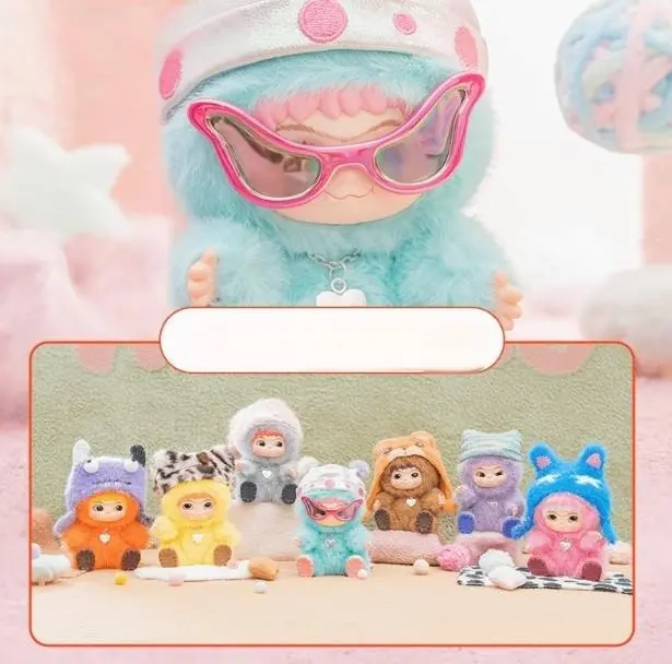 【Holiday Gift】WAKUKU Plush Blind Box Party Series Cute Mystery Toy for Bag/Purse Charm, Desk Decor & Gift! Collectible Keychain, Soft Vinyl Figure, TikTok Viral, Holiday & Holiday Haul Blind dolls toys for girls Blindbags#Summervibes, Back To School