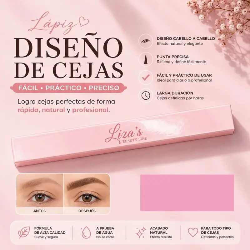 Micro Precision Brow Pen, Long-Lasting Waterproof Eyebrow Definer for Natural Looking Brows