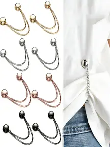 Multi-Function Magnetic Clothing Clips, Magnetic Shirt Clips for Women Clothing, T-Shirt Shortening Magnetic Closure for Cinch T-Shirt Hems, Collar, Pants Hems (8 Pack)