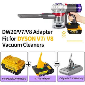 For dyson V7/V8 Battery adapter,Upgrade Your Dyson V7/V8 Vacuum compatible with Dewolt 20V Battery Adapter-Compatible Across V7/V8 Series-ADAPTER ONLY