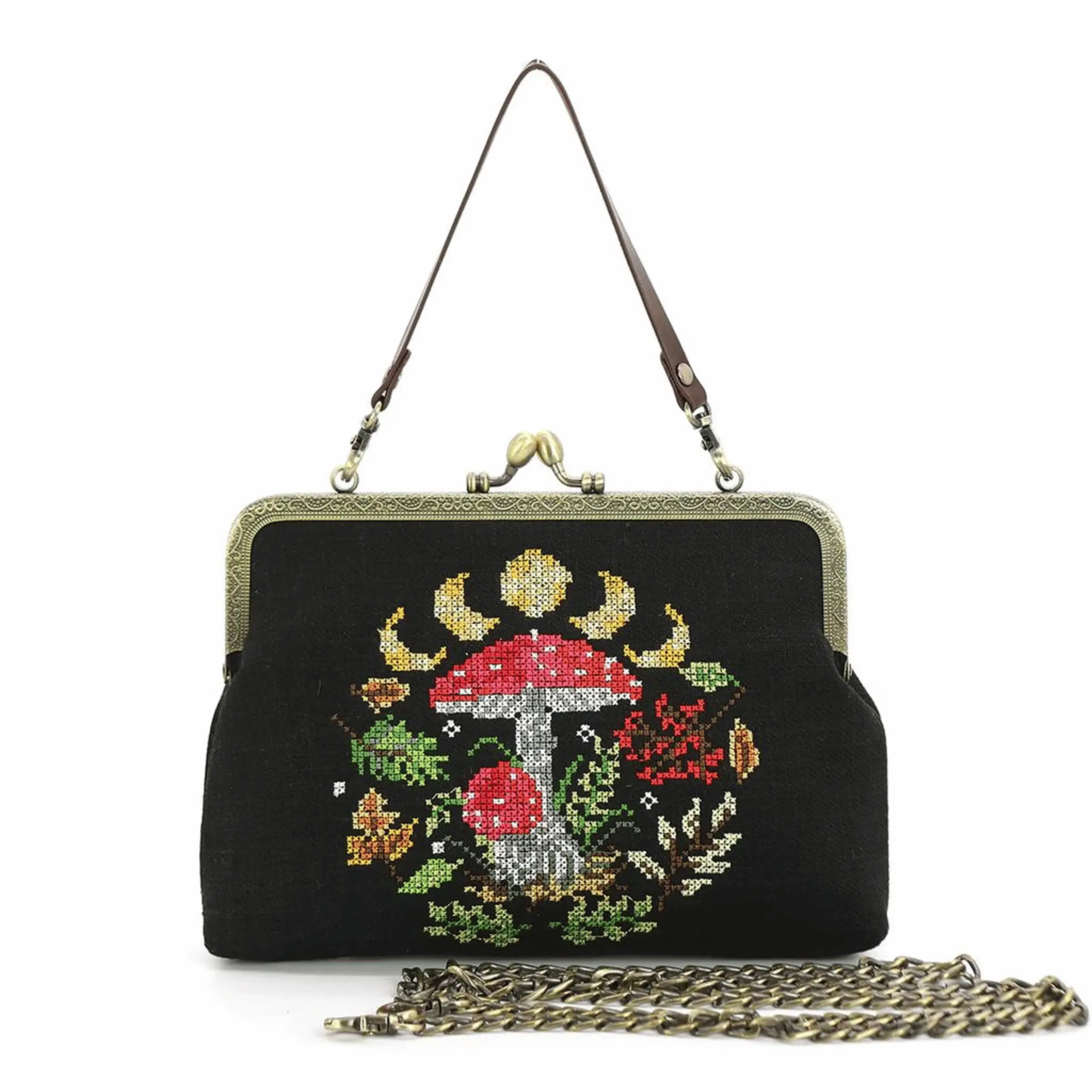 Mystic Mushroom Kisslock bag