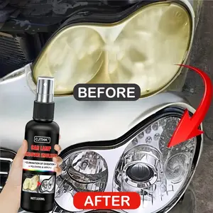 Car Headlight Restoration Polishing Kits Professional Remover Oxidation Yellowing Fogging Paste Repair Scratches Polishing Liquid Headlight Polishing Agent Deep Scratch Repair