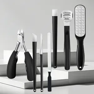 Ultimate Pedicure Set 7-in-1 Foot Care Kit with Nail Clippers Foot File Corn Plane & More for Salon-Quality Results and Easy Home Use