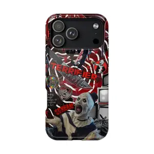 Horror Terrifier Phone Case - Halloween Horror Movie Protective Cover, Gift for Her, Gift for Him, many background, Halloween