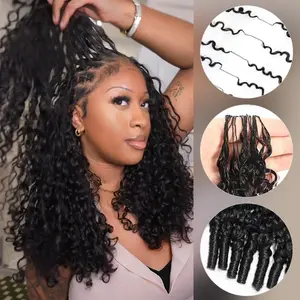 ISEE HAIR Crochet Hair Human Hair Extensions Miracle Knots Pre-Separated 50g/Pack– Knotless Boho Braids, 4-5 Packs for Full Head, Multiple Curly & Wave Textures Protective Hairstyles For Black Women Vacation Hair #Summervibess#ISEECrochetNewArrivals