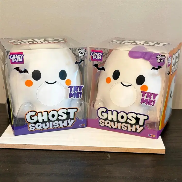 1PCS/SET 2026 Couple Ghost Squishy Toy - Extra Stress-Relief Squeeze Ball, Suitable For Adult And Children - Ghost- Shaped Stress- Relief and Sensory Play Toy - Safe, Durable and Non-Toxic Meterial