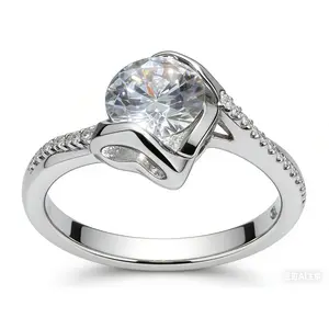 Trendy Luxury Wedding Ring Set for Women Shiny Minimalist Design Pinky Ring Style Adjustable Comfort Fit for Bridal Engagement Daily Wear and 2026 Costume Sets No Sizing Needed