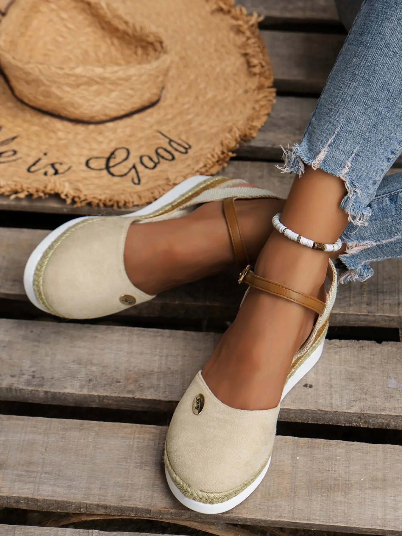 Women's Heeled Sandals, Slimming Wedge Shoes, Wedge Platform, Fashionable Summer Footwear, Elegant Party Shoes, Party Heels, Ideal for Daily Wear, Travel, Parties, Birthday Celebrations