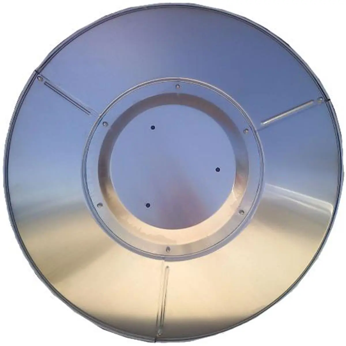 AZ Patio Heaters 33-in Steel Reflector Shield, 4-Piece Replacement Kit for Outdoor Heating with 3-Hole Mount Hardware, Reflective, 33" Assembled Diameter, Patio Users, Heat Reflection, Heat Reflector