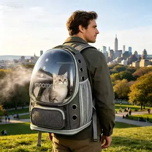 Expandable Cat Backpack with Clear Bubble View & Ventilation Eyelets Airline-Approved for Travel Hiking Walking Car 15lbs