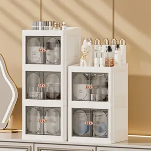 Large Capacity Cosmetic Storage Box, Multilayer Storage, Desktop Makeup Organizer, Skincare Rack, Bathroom Shelf, Multi-Functional Beauty Holder