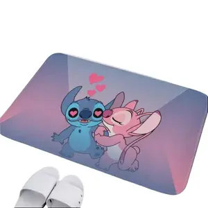 Disney Stitch Diatomaceous Earth Doormat Charming Cartoon Design Durable Absorbent for Home Entrance High Traffic Areas Ideal for Disney Fans
