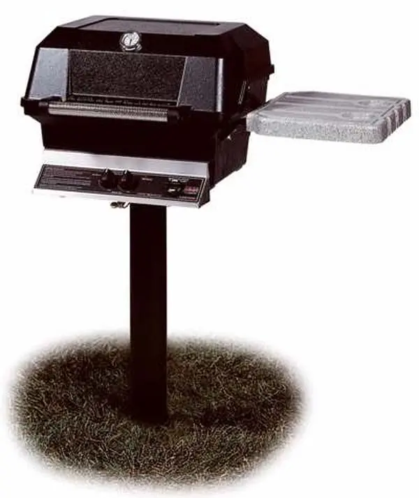 Modern Home Products Aluminum In-Ground Post - Outdoor Grilling Accessory for MHP Grills