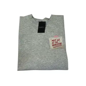 Meet Me At The Bookstore Left Chest embroidered crewneck