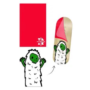 Limited Edition "Christmas Yeti" Deck Graphic Christmas Wrap (Transparent Background) - 35mm x 110mm