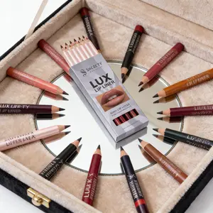 48pcs Lip Liner Pencil Set, 48 Colors Matte Lip Line Pen Set, Easy to Apply Long-Lasting Makeup, Non-Fading Lipstick Pens Lipliner