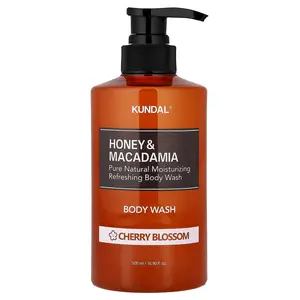 Kundal Honey & Macadamia, Body Wash, Cherry Blossom, 16.9 fl oz (500 ml)