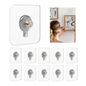 Wall Mounted Hook,Punch-free Wall Picture Frame Sticker Holder,Self-adhesive Traceless Painting Hook,Kitchen Bathroom Rack Stick Hook