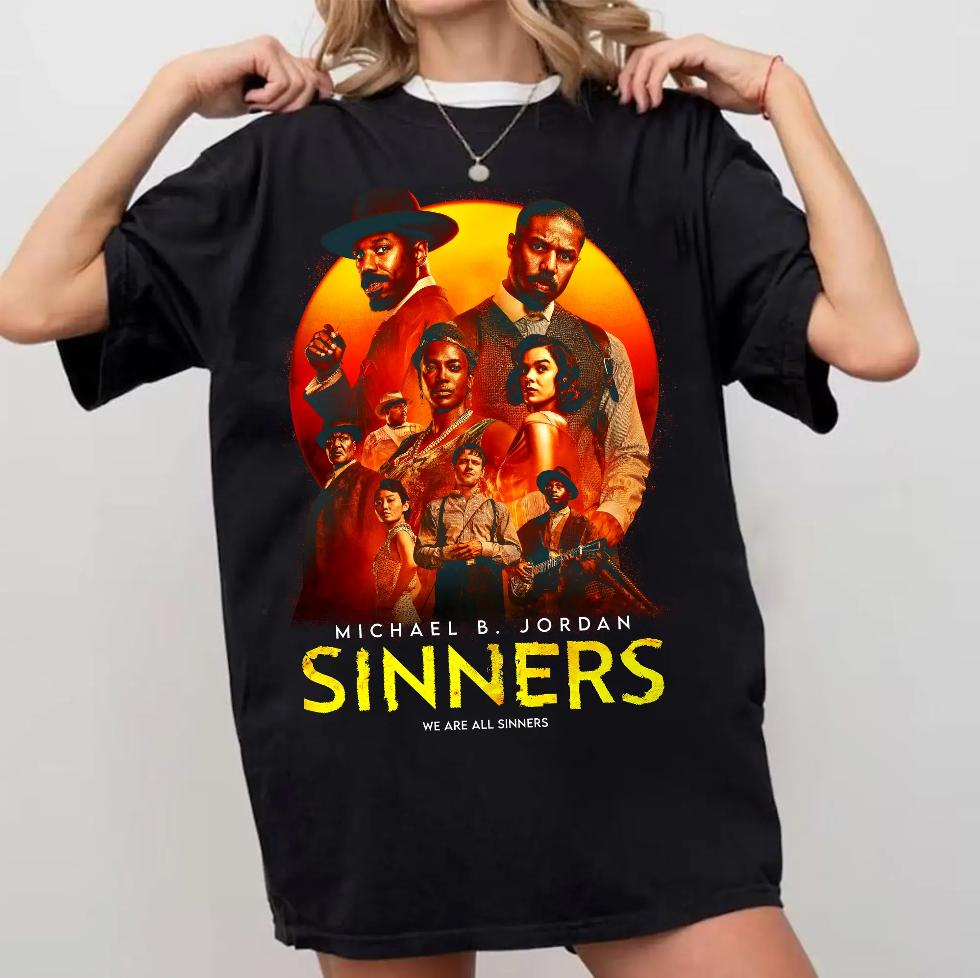 Sinners Movie T-Shirt S-5XL, Short Sleeve Shirt For Men, Women