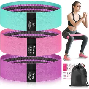 Walito Resistance Loop Bands for Women & Men - Light/Medium/Heavy Resistance Levels, Non-Slip Design, Durable Fabric, Ideal for Pilates, Rehab, Fitness, Home Gym, Butt & Leg Exercises, Includes Carrying Bag & Workout Guide