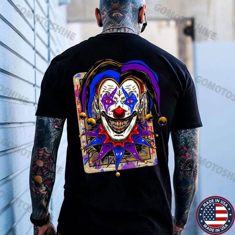 POKER JOKER Evil Smile Joker Print Men's T-Shirt