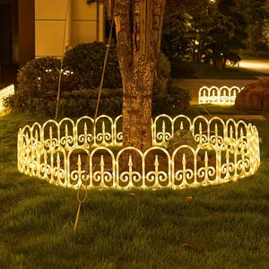 8pcs Outdoor Solar Fence Lights, Solar Or USB Power Supply, Warm/Color, Perfect for Friends Party Decoration Mood Lights, Valentine's Day Decorations, Marriage Proposals, Shops, Terraces, Backyard Multifunctional Lawn Landscaping, IP65
