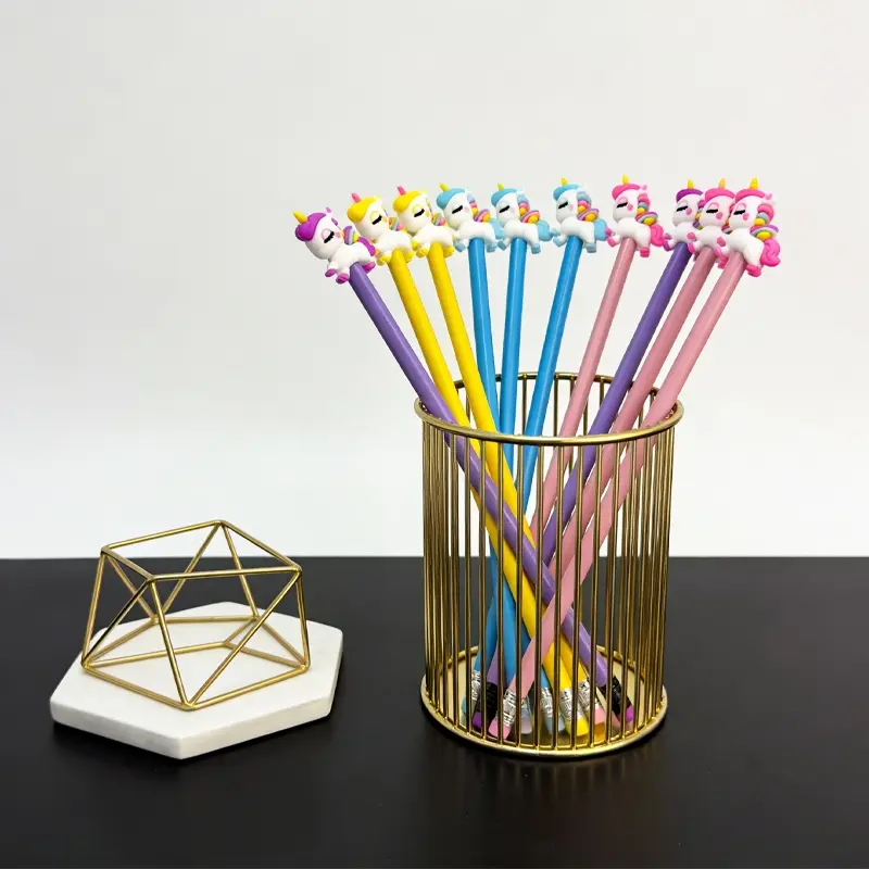 15/25pcs Creative, Cute and Colorful Unicorn - themed Wooden Pencils for Campus Design. Creative Gifts from the Unicorn Series for the Back - to - School Season. Colors are Random.