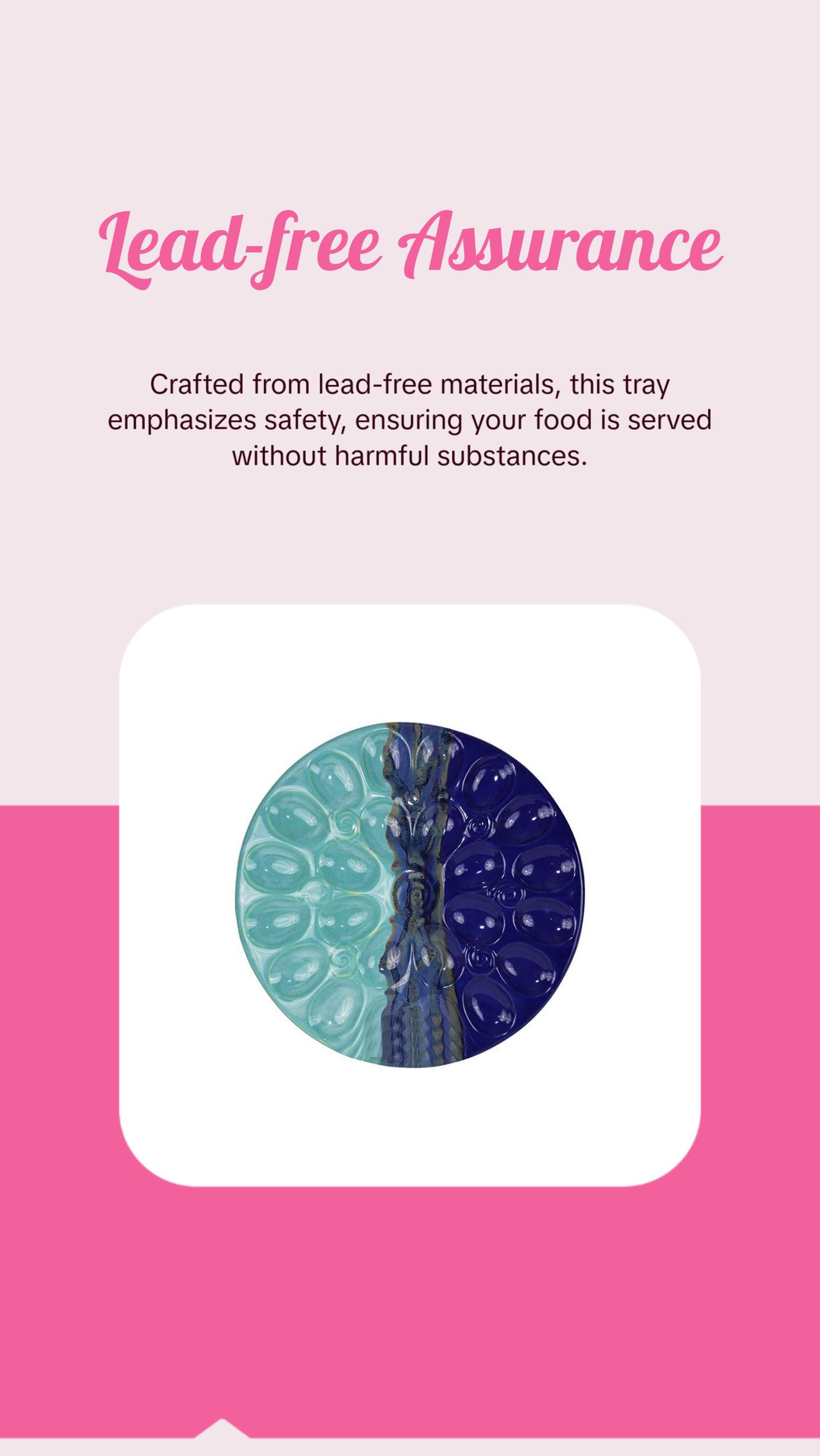 Handmade Ceramic Deviled Egg Tray