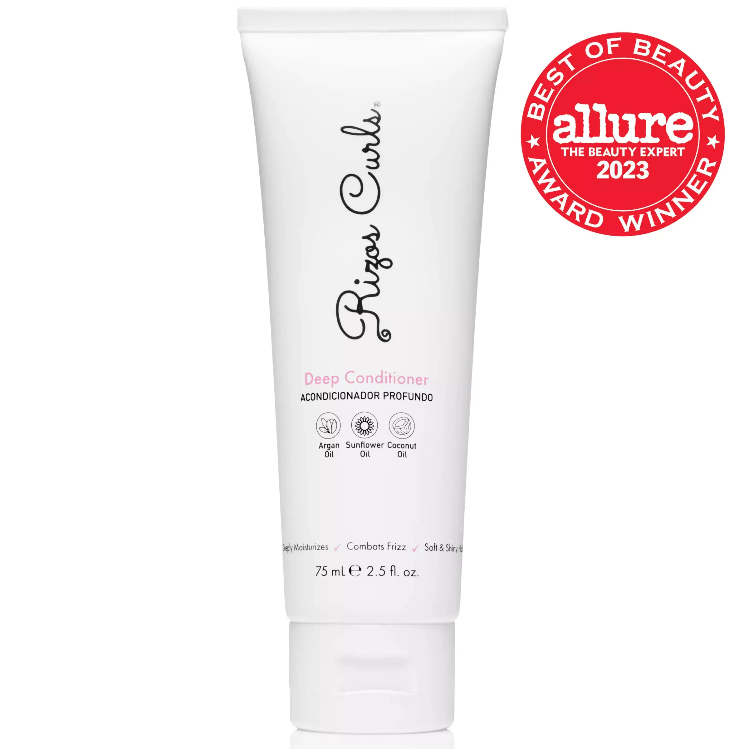 Rizos Curls Travel Size Deep Conditioner - Nourishing Formula with Coconut Oil for Frizz Control