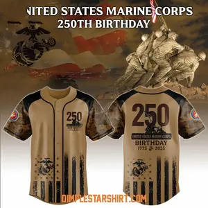 Delivery 10-15 days | US Marine Corps 250th Birthday 2025 Jersey