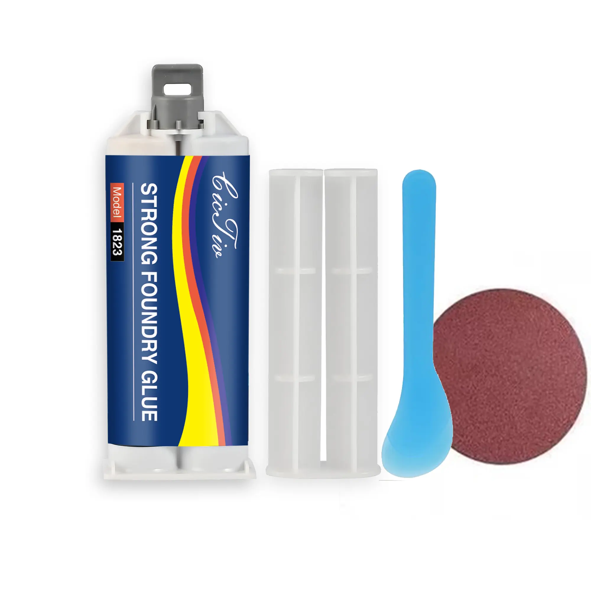 Enhanced casting glue, Metal Repair Glue, Casting Repair Glue, High Temperature Resistant Liquid Metal Welding Filler for Metal Casting Defect, AB Glue