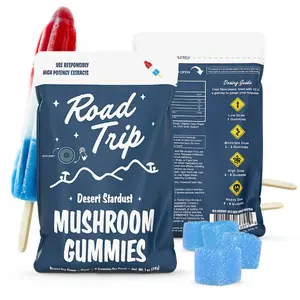 Road Trip Mushroom Gummies Rocket Pop 8 Ct For Enhanced Energy & Focus