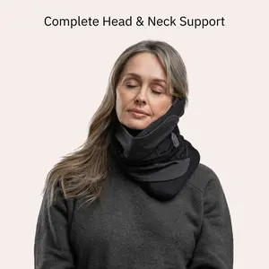 SNOOZE BUNDLE + FREE GIFT Super Soft Neck Support Travel Pillow - Lightweight and Machine Washable - Ergonomic Design for Traveling on Airplanes, Cars, and Trains