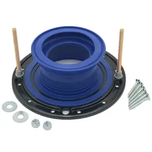 Toilet Flange Repair Kit: Toilet Parts include Toilet Seal, Toilet Bolts. Toilet Flange Extender Kit Replaces Wax Ring for Toilet. One-N-Done for all Bathroom toilet flange depths and deepest Coverage. No Wax Toilet Seal required. Reusable Toilet Gasket
