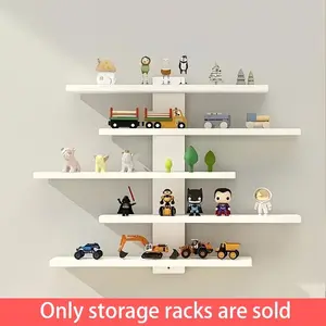 5-Tier Wall-Mounted Floating Shelf, Anime Figure Display Rack, Suitable for Dolls, Plants, Statues, Bedroom, Living Room, Study, Kids' Room