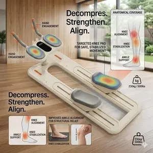 Home multifunctional crawling waist trainer, quiet design, core training fitness equipment for home use, helps improve lumbar spine health, foldable design for easy storage.