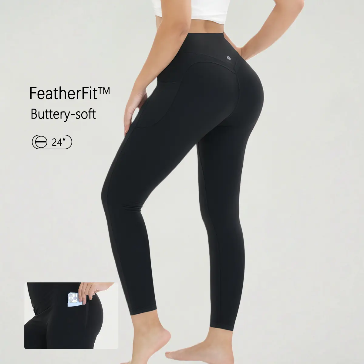 Buttery Soft Leggings for Women with Pockets, High-Waisted Tummy Control Skinny Fit Yoga Pants for Gym & Loungewear, Leggings Women, Gym Clothes Women
