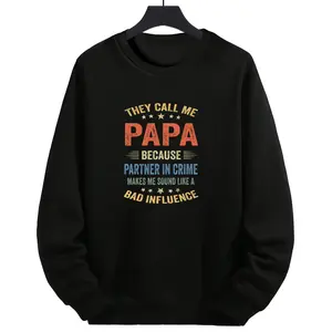 Humorous Grandpa Gift – Dad Partner In Crime Cozy Sweatshirt